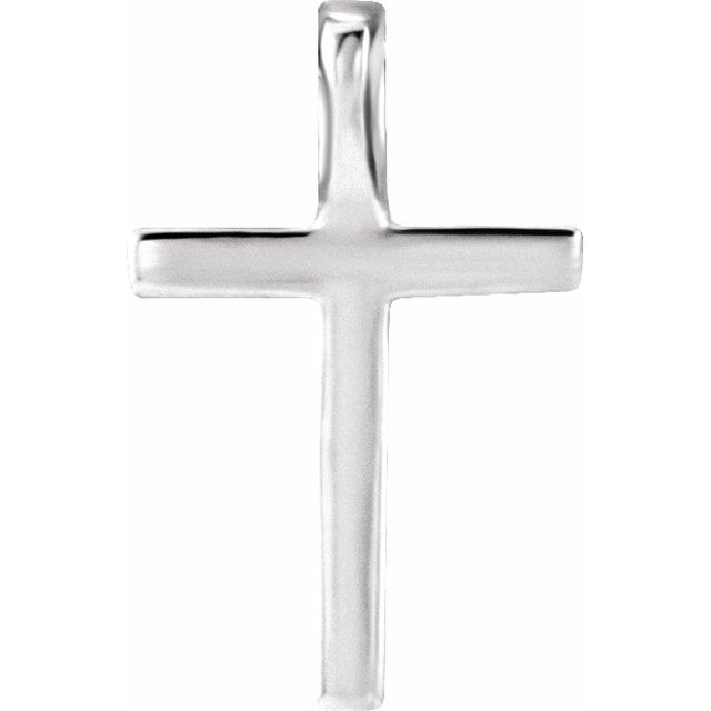 14k-white-.06-ctw-lab-grown-diamond-petite-cross-pendant