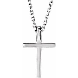 0.06 ct Diamond Petite Lab Grown Cross Necklace