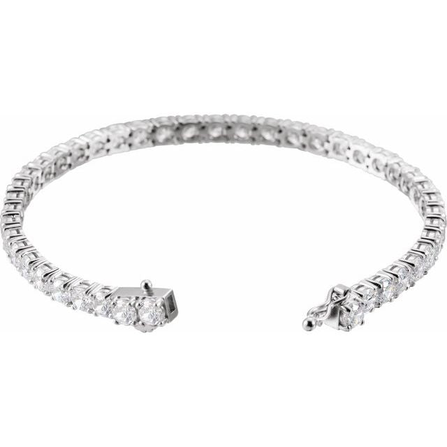 sterling-silver--imitation-white-cubic-zirconia-line-7"-bracelet