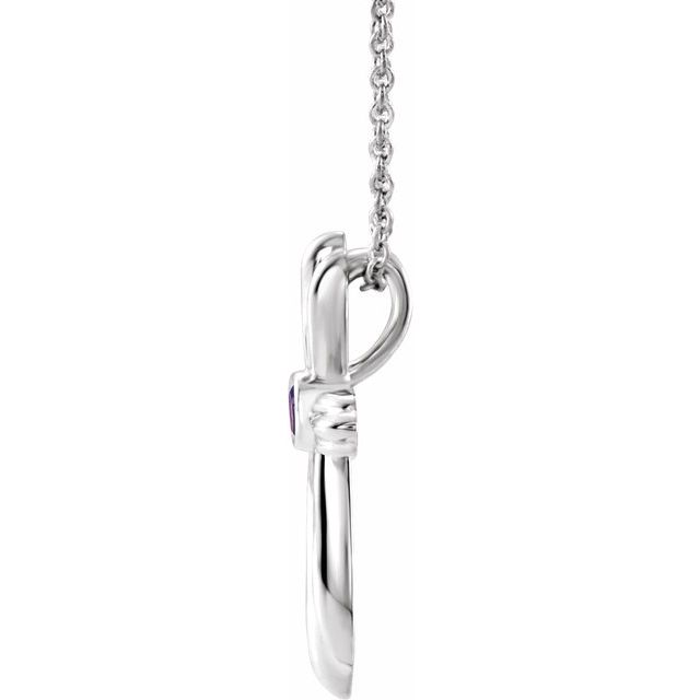 14k-white-natural-amethyst-cross-16-18"-necklace