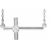 14k-white-1/10-ctw-natural-diamond-sideways-cross-16-18"-necklace