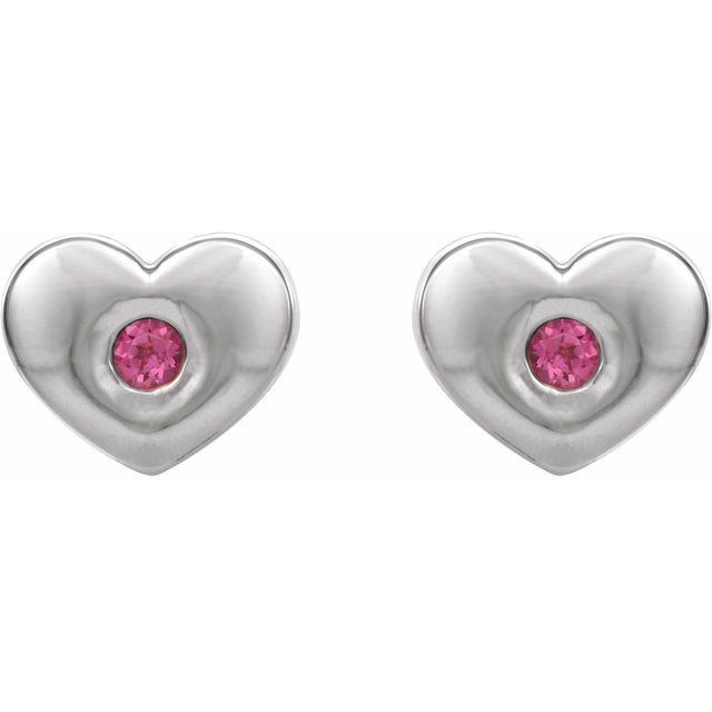 14k-white-natural-pink-tourmaline-heart-earrings