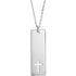 14k-white-engravable-pierced-cross-bar-16-18"-necklace