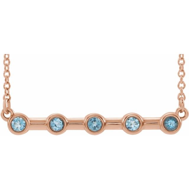 14k-rose-natural-aquamarine-bezel-set-bar-18"-necklace