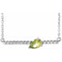 sterling-silver-natural-peridot-&-1/10-ctw-natural-diamond-18"-necklace