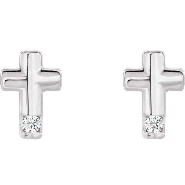 sterling-silver-.03-ctw-natural-diamond-cross-earrings