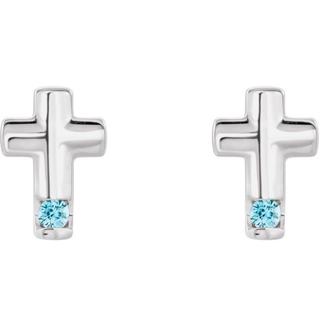 sterling-silver-natural-blue-zircon-cross-earrings