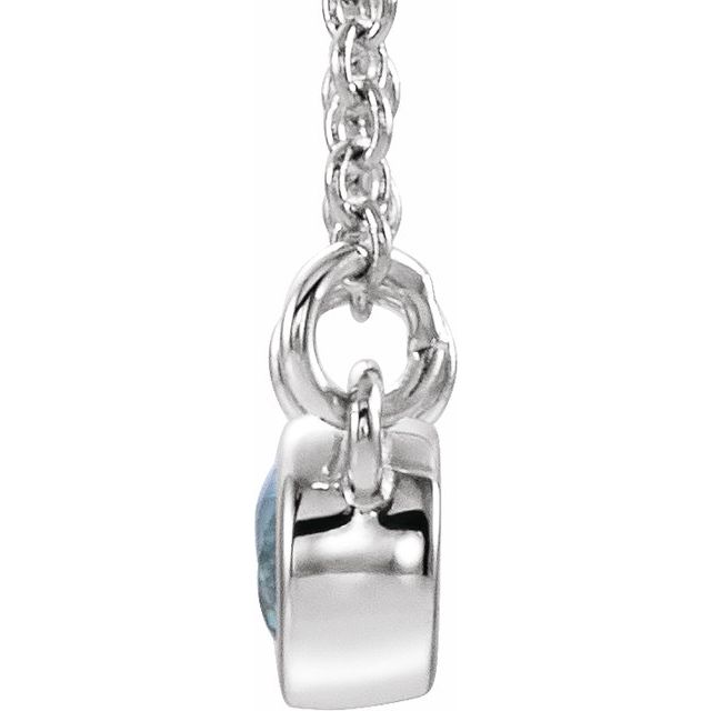 14k-white-natural-blue-zircon-&-.02-ctw-natural-diamond-16"-necklace