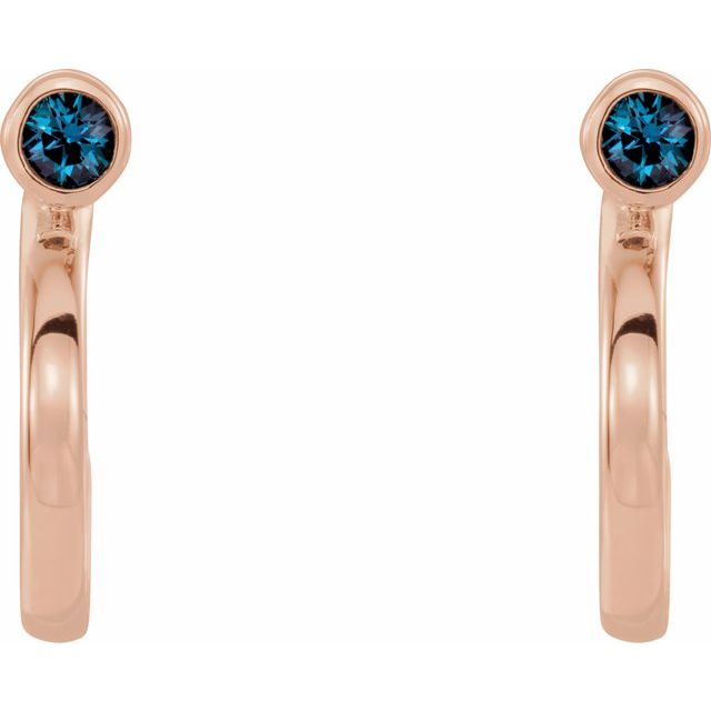 14k-rose--natural-alexandrite-huggie-j-hoop-earring