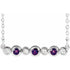 14k-white-natural-amethyst-&-.08-ctw-natural-diamond-bezel-set-16-18"-necklace