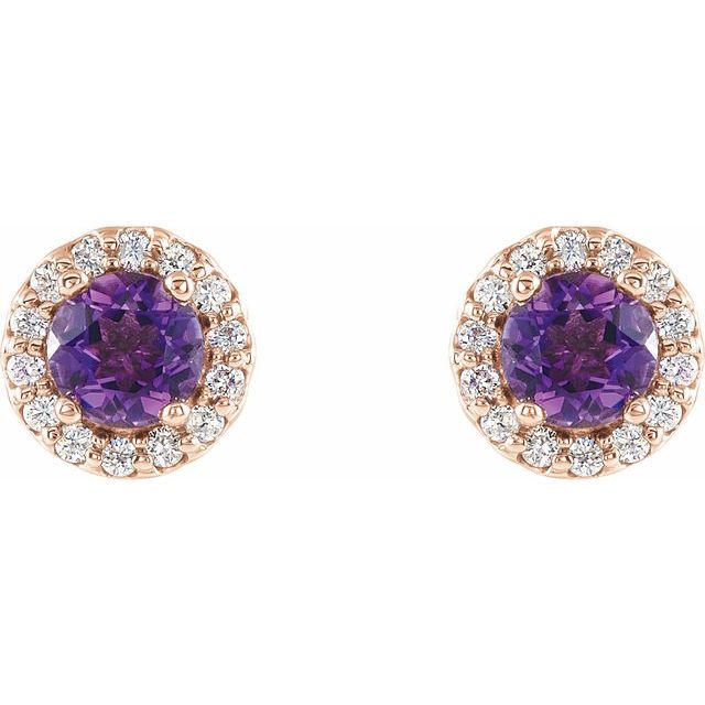 14K White Gold|Natural Blue Sapphire|4 mm