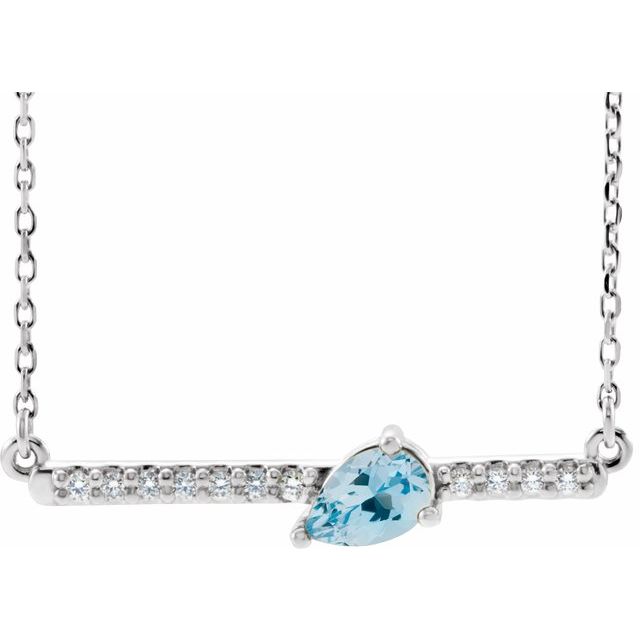 14k-white-natural-aquamarine-&-1/10-ctw-natural-diamond-18"-necklace