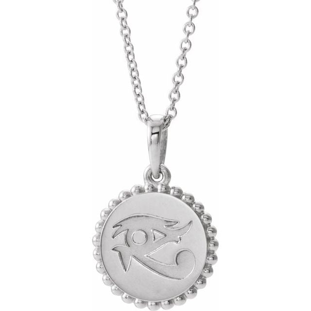 14k-white-eye-of-horus-16-18"-necklace