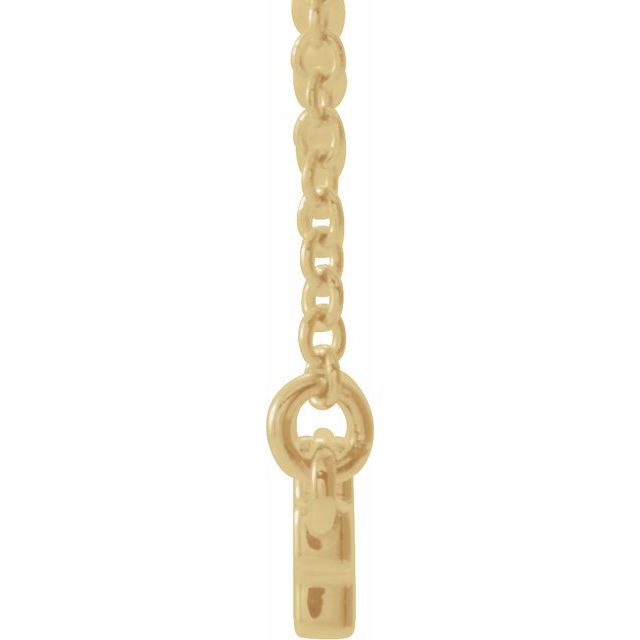 14k-yellow-sideways-cross-bar-18"-necklace