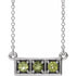 14k-white-natural-peridot-three-stone-bar-16-18"-necklace