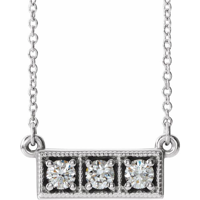 14k-white-1/4-ctw-natural-diamond-three-stone-bar-16-18"-necklace