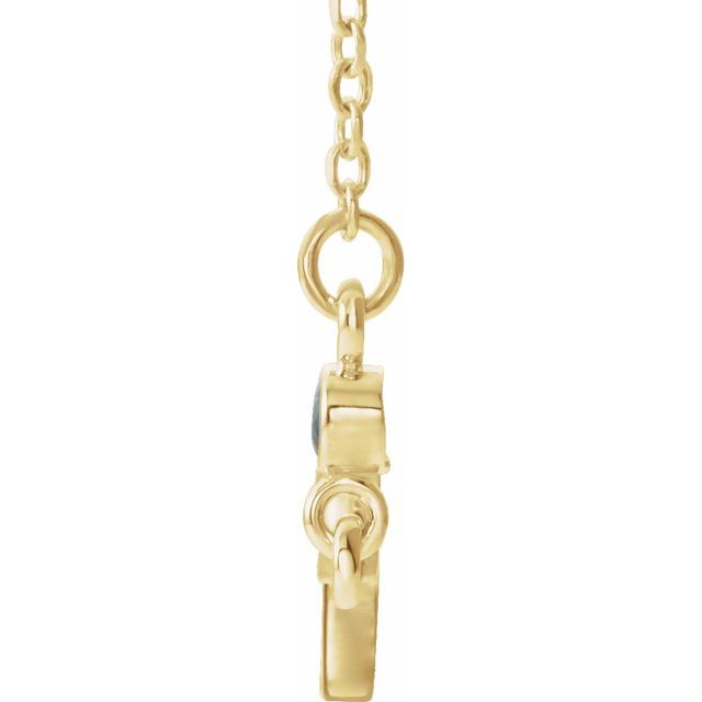 14k-yellow-natural-alexandrite-sideways-cross-16-18"-necklace