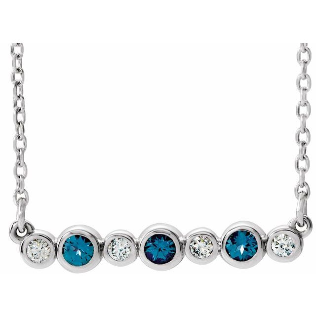 14k-white-natural-alexandrite-&-.07-ctw-natural-diamond-bezel-set-16-18"-necklace