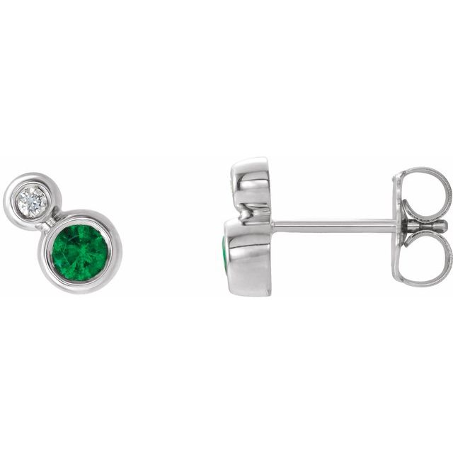 14k-rose-gold--lab-grown-alexandrite-&-.06-ctw-natural-diamond-earrings