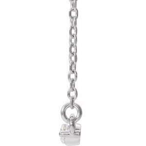 Diamond Accented Bar Necklace