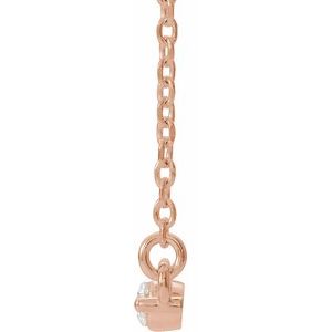Diamond Accented Bar Necklace