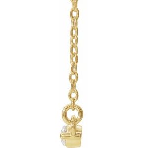 Diamond Accented Bar Necklace