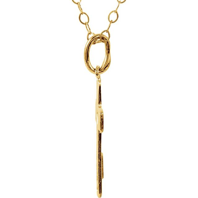 14k-yellow-pierced-heart-cross-15"-necklace