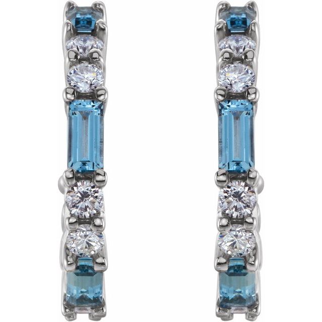14k-white-natural-aquamarine-&-1/2-ctw-natural-diamond--hoop-earrings