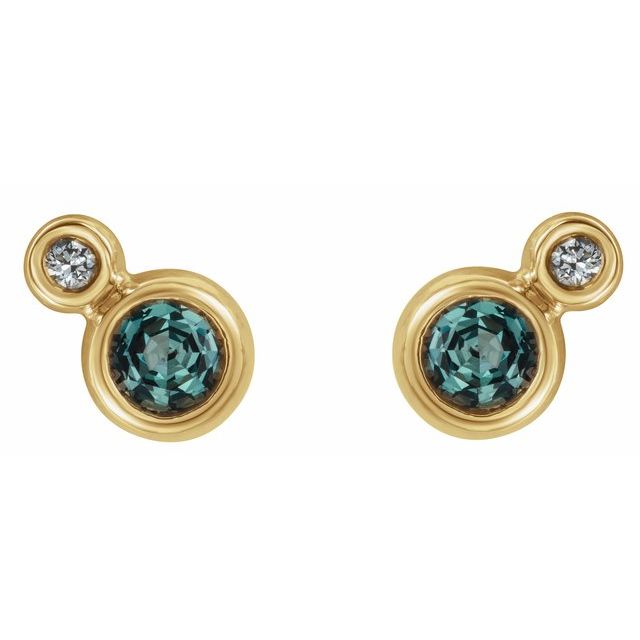 14k-yellow-gold--lab-grown-alexandrite-&-.03-ctw-natural-diamond-earrings