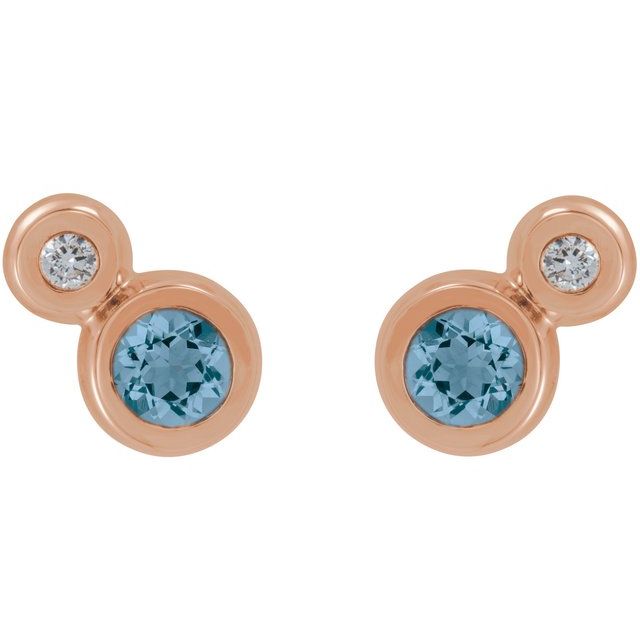 14k-rose--natural-aquamarine-&-1/8-ctw-natural-diamond-earrings