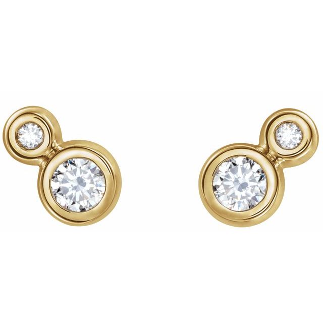 14k-yellow--natural-white-sapphire-&-1/8-ctw-natural-diamond-earrings