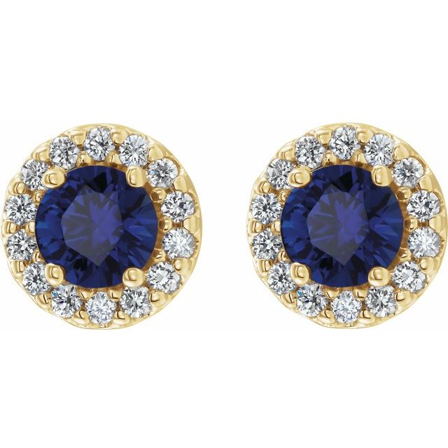 14K Yellow Gold|Natural Emerald|4 mm