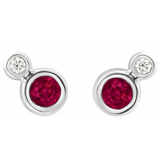 14k-white--lab-grown-ruby-&-.06-ctw-natural-diamond-earrings