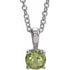 sterling-silver--imitation-peridot-16-18"-necklace