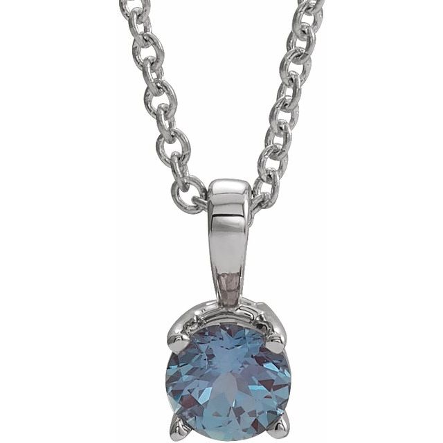 sterling-silver--imitation-alexandrite-16-18"-necklace