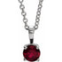 sterling-silver--imitation-ruby-16-18"-necklace