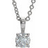sterling-silver--imitation-diamond-16-18"-necklace