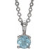 sterling-silver--imitation-aquamarine-16-18"-necklace