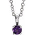 sterling-silver--imitation-amethyst-16-18"-necklace