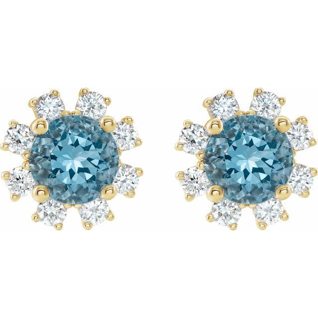 14k-yellow-natural-blue-zircon-&-1/2-ctw-natural-diamond-earrings