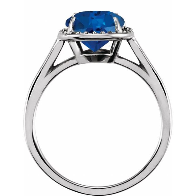 14k-white--lab-grown-blue-sapphire-&-.06-ctw-natural-diamond-ring