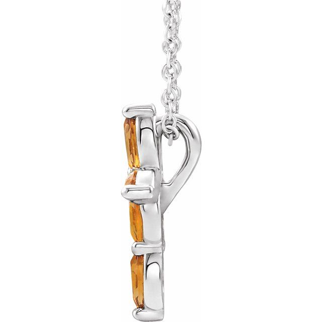 14k-white-natural-citrine-cross-16-18"-necklace