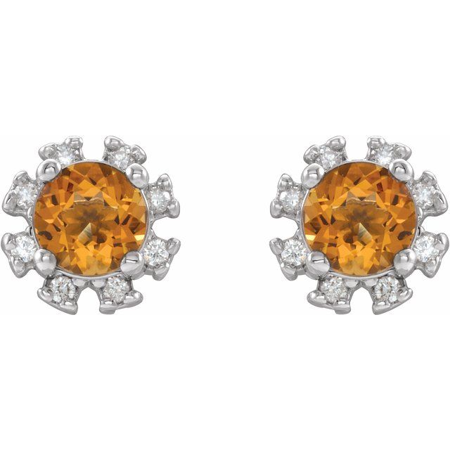 14k-white-natural-citrine-&-1/2-ctw-natural-diamond-earrings
