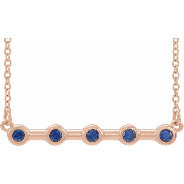 14k-rose-natural-blue-sapphire-bezel-set-bar-18"-necklace