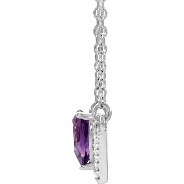 14k-white-natural-natural-amethyst-&-.06-ctw-natural-diamond-18"-necklace