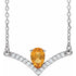 14k-white-natural-citrine-&-.06-ctw-natural-diamond-16"-necklace