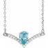 14k-white-natural-blue-zircon-&-.06-ctw-natural-diamond-16"-necklace