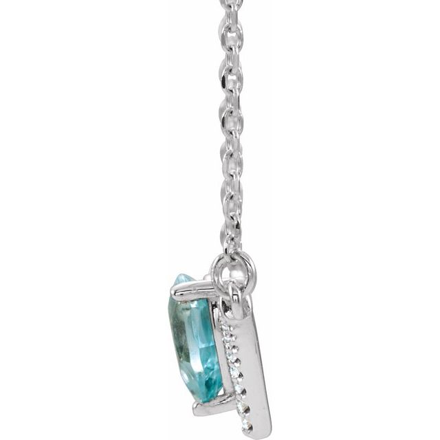 14k-white-natural-blue-zircon-&-.06-ctw-natural-diamond-16"-necklace