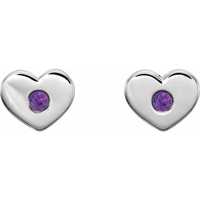 14k-white-natural-amethyst-heart-earrings