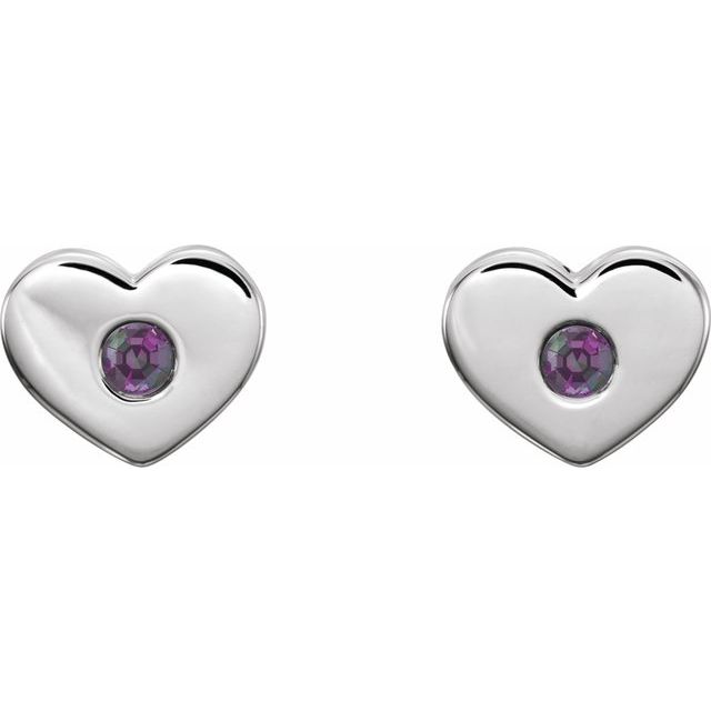 14k-white-lab-grown-alexandrite-heart-earrings